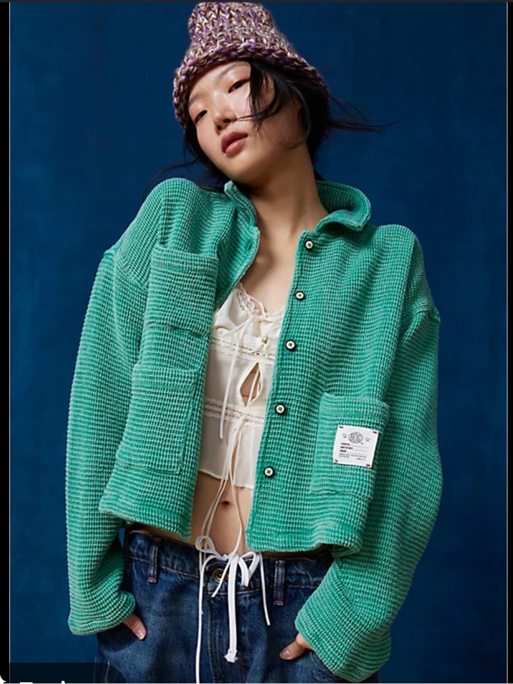 BDG jersey chore waffle shirt